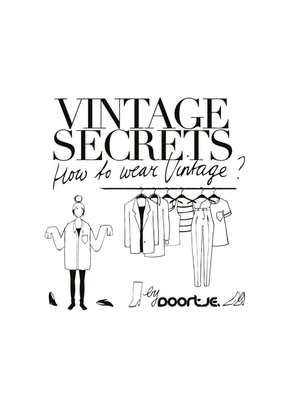 illustratie voor doortje vintage